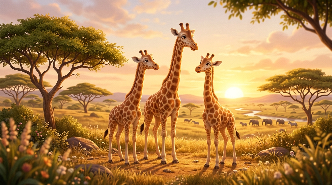 Giraffe – Tierwelt für Kinder